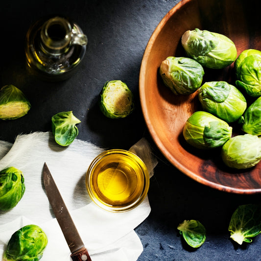 Maple Balsamic Roasted Brussels Sprouts