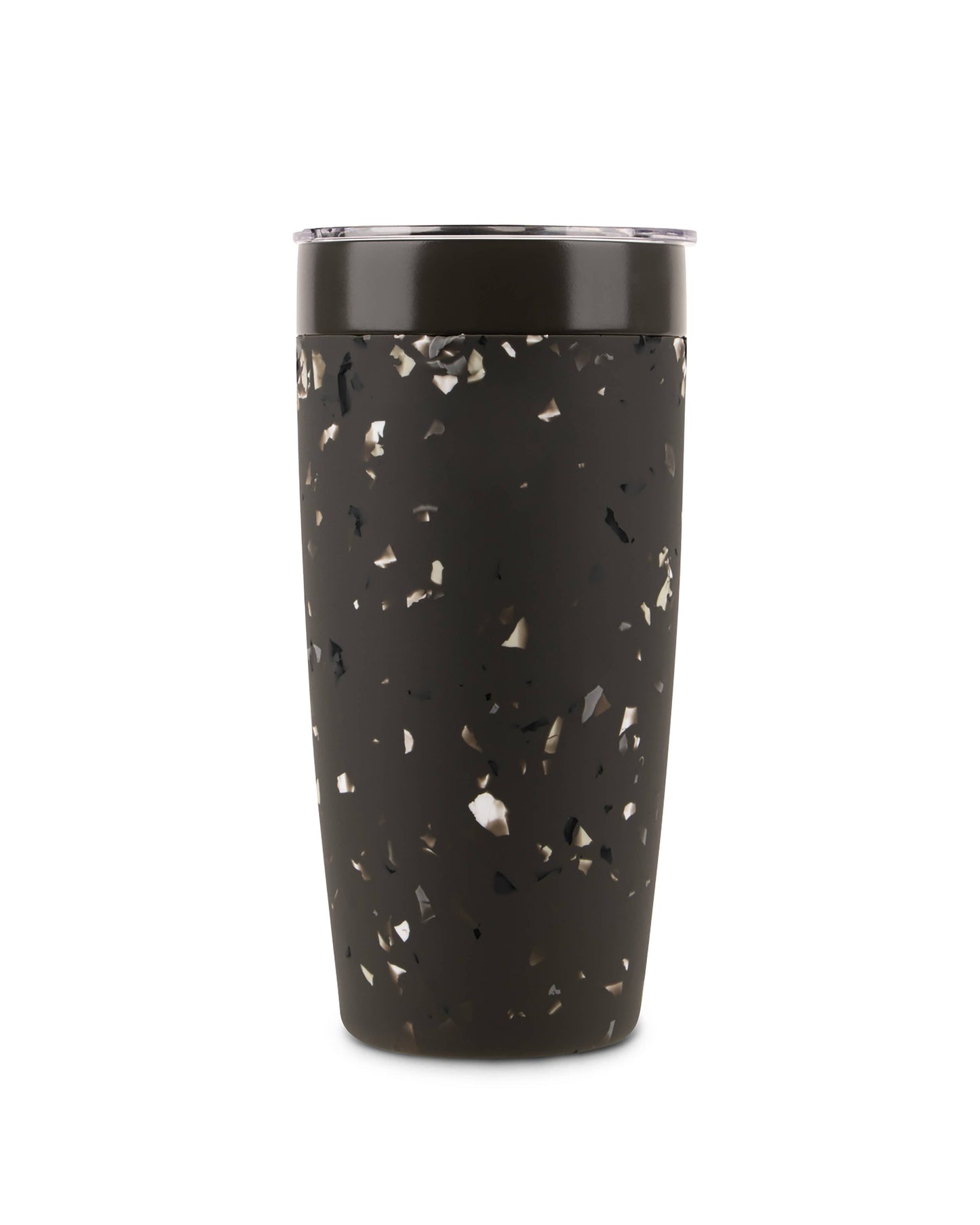 Insulated Ceramic Stainless Steel Coffee & Drink Tumbler: Terrazzo Cream