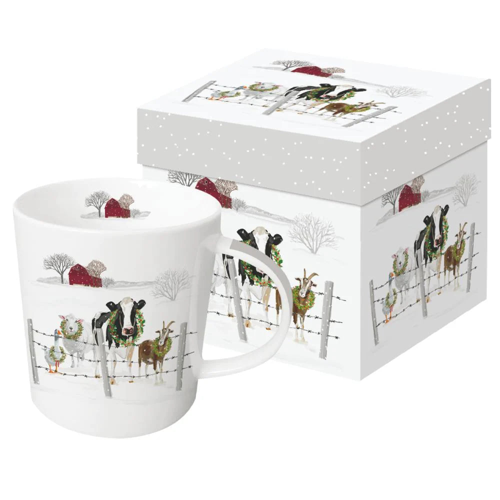 Holiday Farm Friends - Mug Gift Box