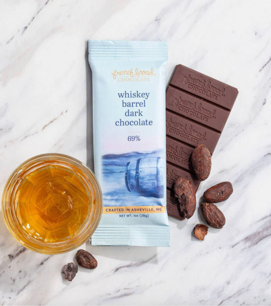 Whiskey Barrel with Smoked Salt Chocolate Bar 69%