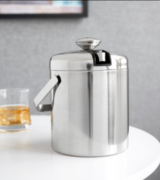 Insulated Stainless Steel Handled Ice Bucket