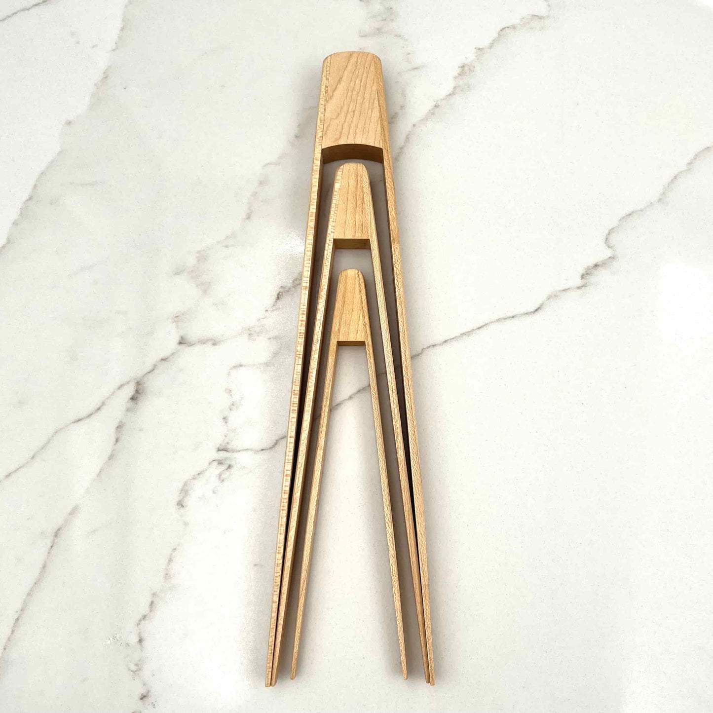 Maple Wood Tongs - 11"/9"/7"