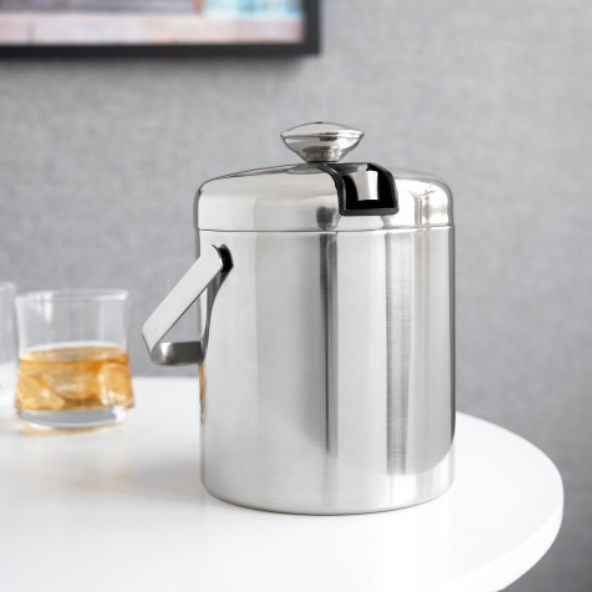 Insulated Stainless Steel Handled Ice Bucket