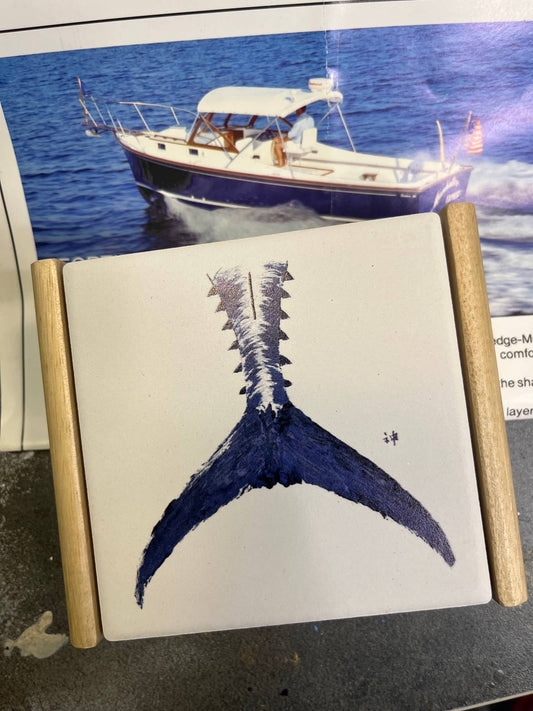 FishAye Nautical Coaster – Navy Tuna Tail