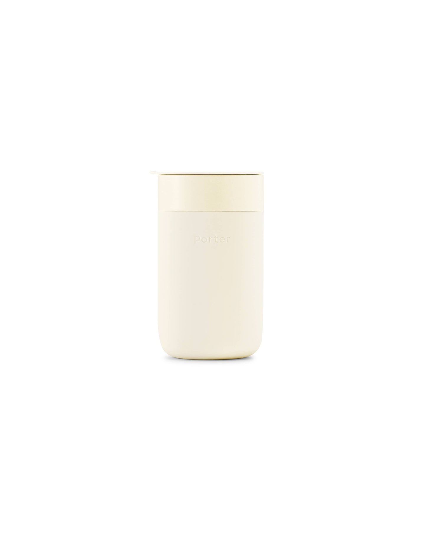 Porter Ceramic Reusable Coffee Mug 16oz: Charcoal