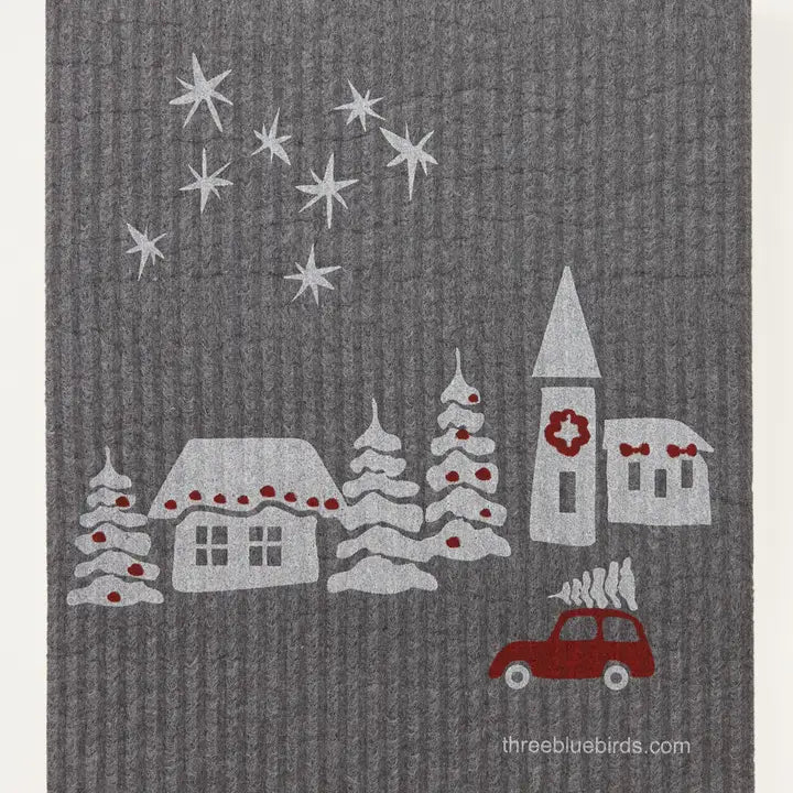 Three Bluebirds Swedish Dishcloths