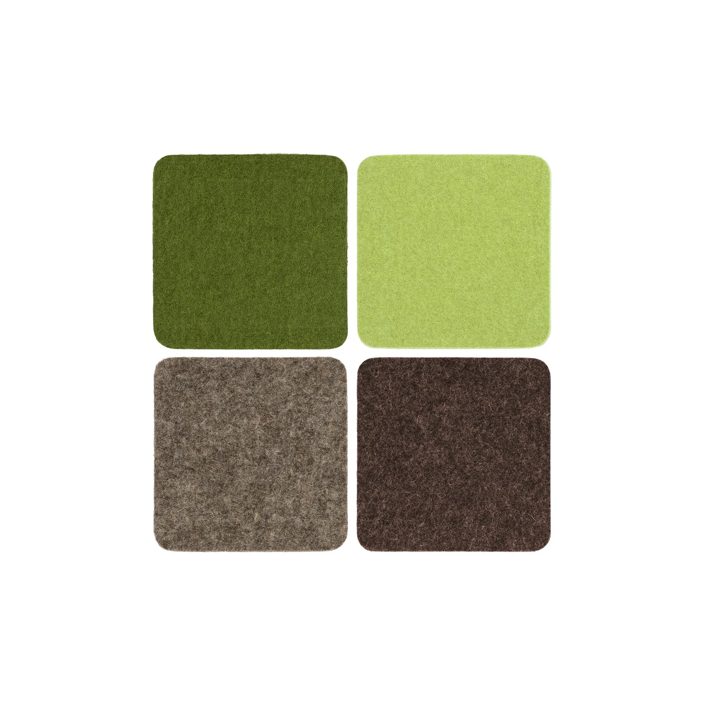 Square Felt Coasters - Sets of 4