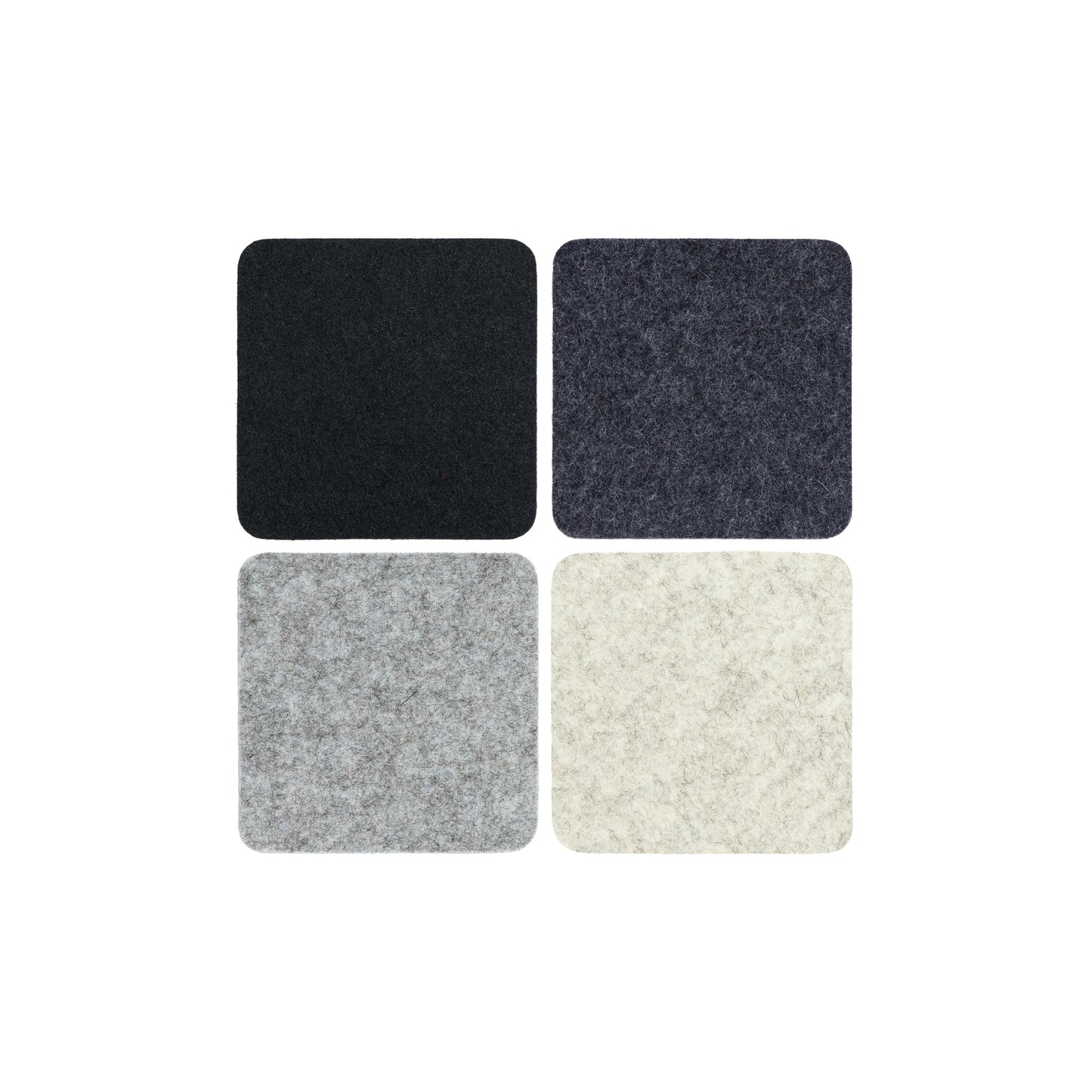 Square Felt Coasters - Sets of 4