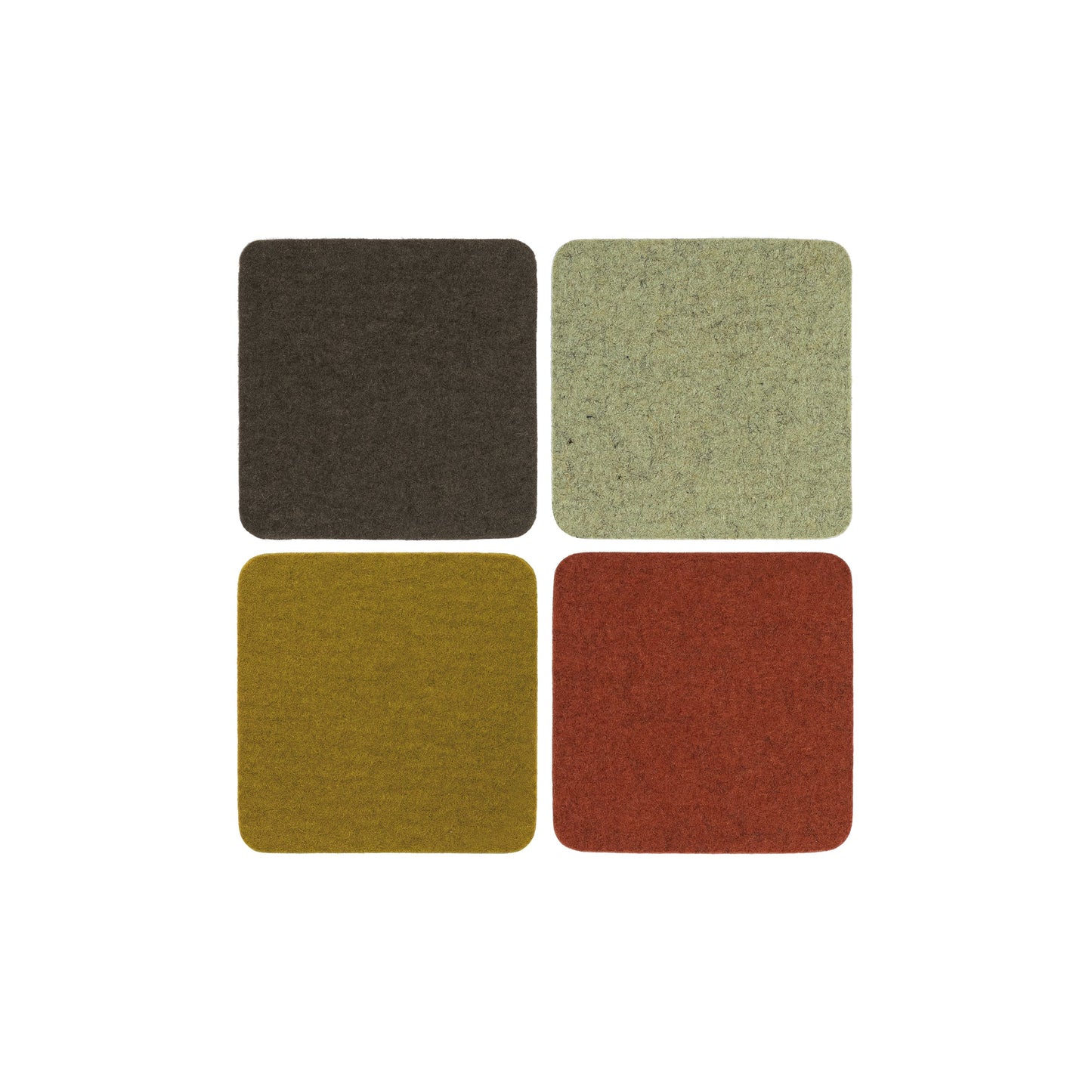 Square Felt Coasters - Sets of 4