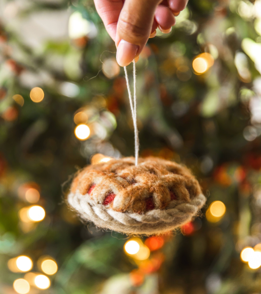 Granny's Apple Pie Felt Ornament