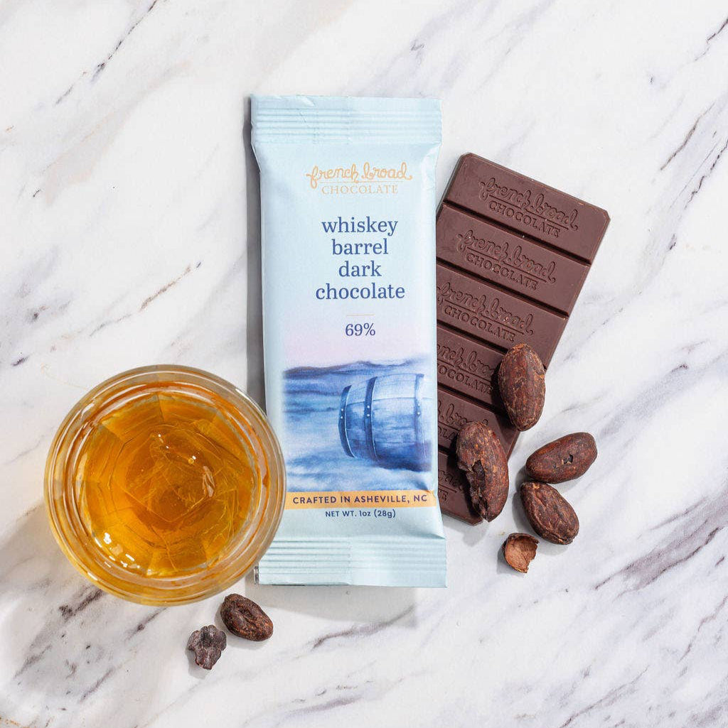 Whiskey Barrel with Smoked Salt Chocolate Bar 69%