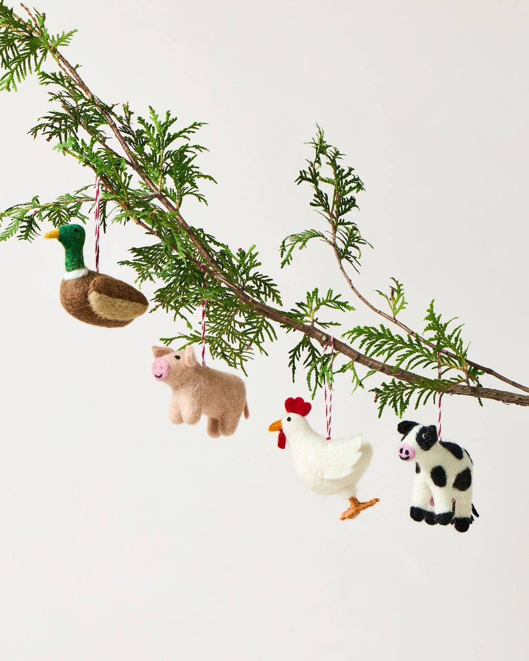 Felted On The Farm Ornament: Pig