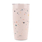 Insulated Ceramic Stainless Steel Coffee & Drink Tumbler: Terrazzo Charcoal