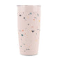 Insulated Ceramic Stainless Steel Coffee & Drink Tumbler: Terrazzo Cream