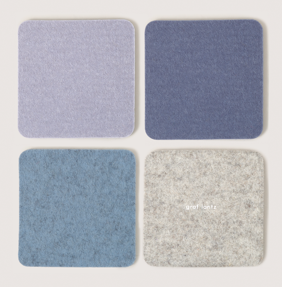 Square Felt Coasters - Sets of 4