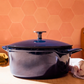 2QT Enameled Cast Iron Saucepan - Harbour Blue