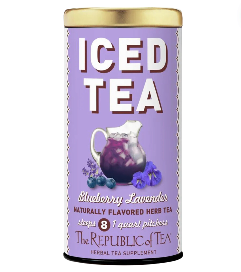 Blueberry Lavender Herbal Iced Tea