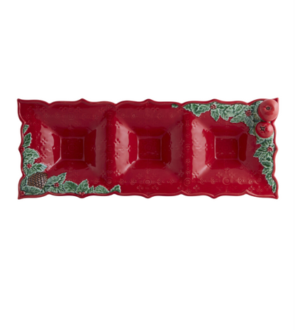 Christmas Garland Servingware Portuguese Pottery