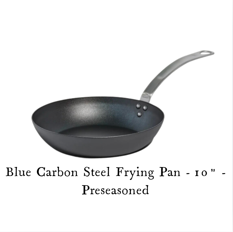 Blue Carbon Steel Frying Pan | Preseasoned