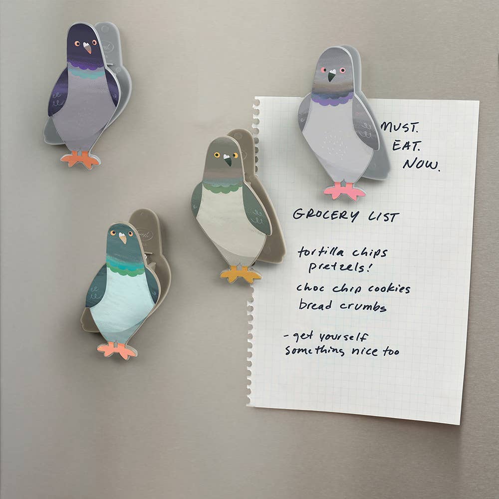 Pigeon Bag Clips - Set of 4