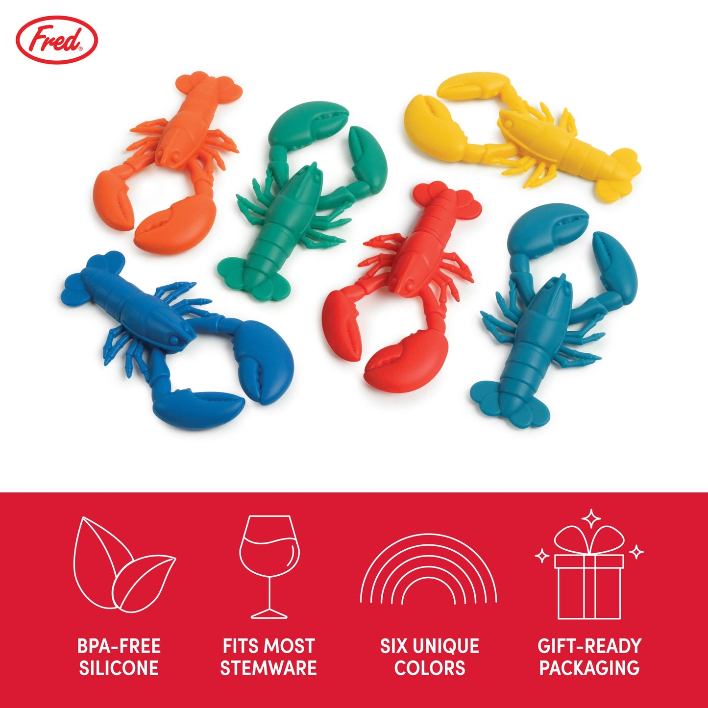 Lobster Drink Markers - Set of 6