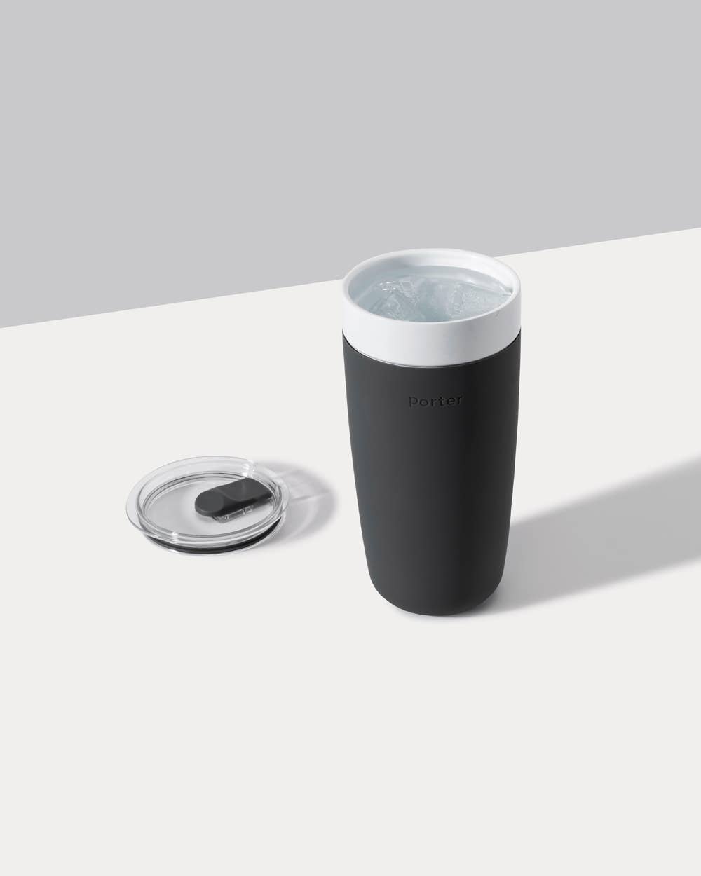 Insulated Ceramic Stainless Steel Coffee & Drink Tumbler: Terrazzo Cream