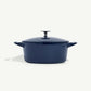 2QT Enameled Cast Iron Saucepan - Harbour Blue