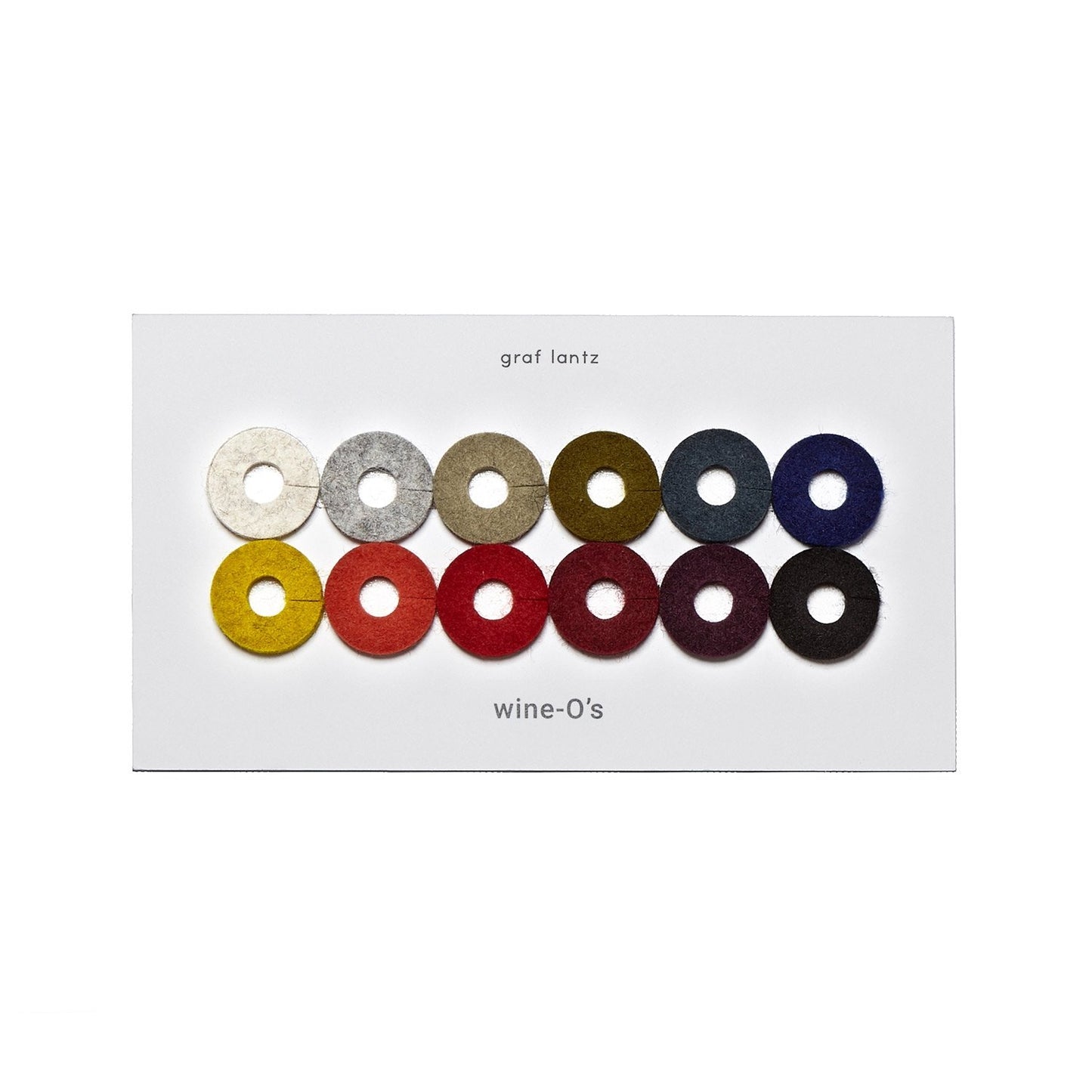 Wine-O's Round Felt Wine Charms